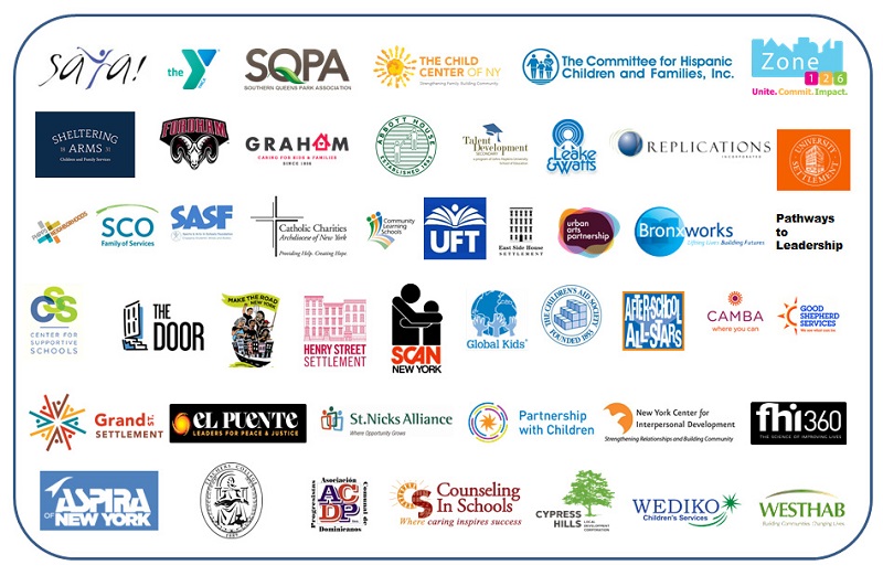 NYC Community Schools partner logos