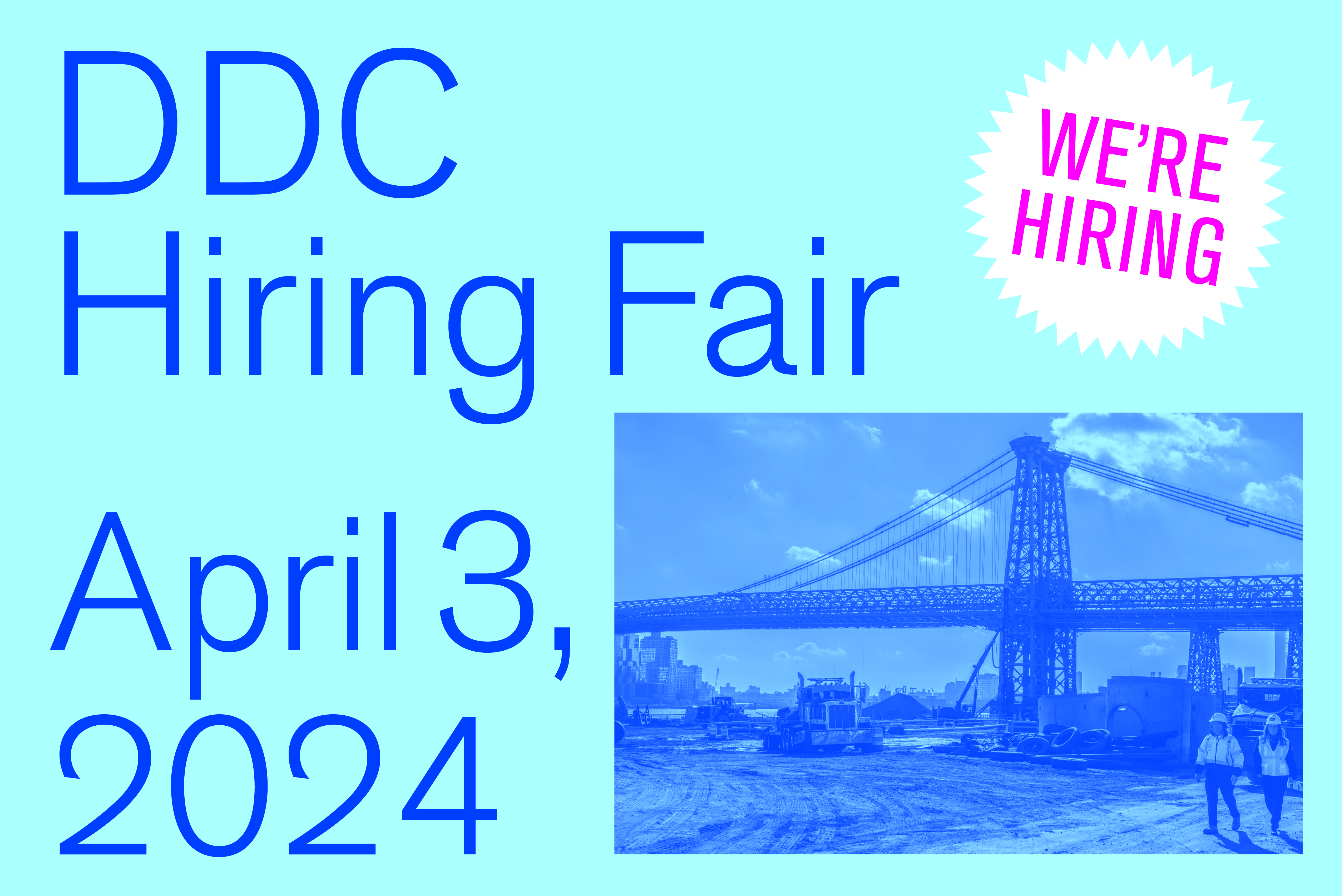 DDC Hiring Fair Announcement on April 3rd