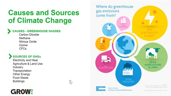 list of causes and sources of climate change/