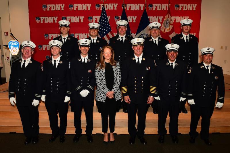 Fire Commissioner Laura Kavanagh presides at FDNY Promotion Ceremony
                                           