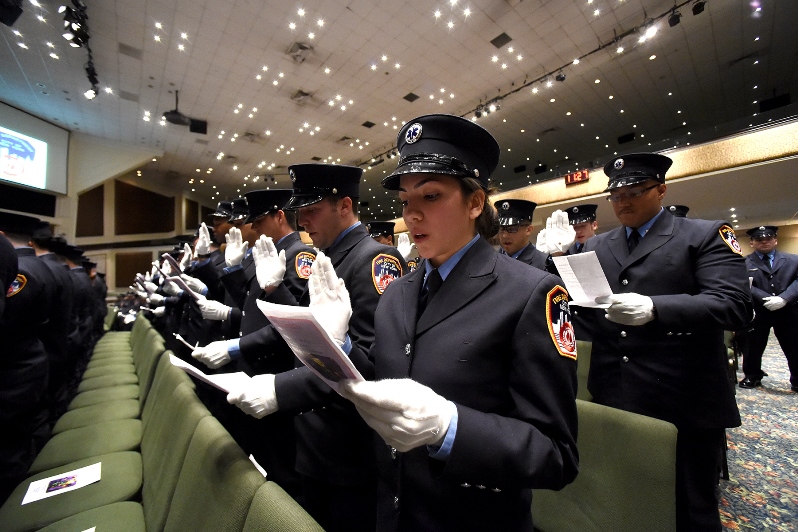 FDNY Holds Graduation Ceremony For 118 EMTs
                                           
