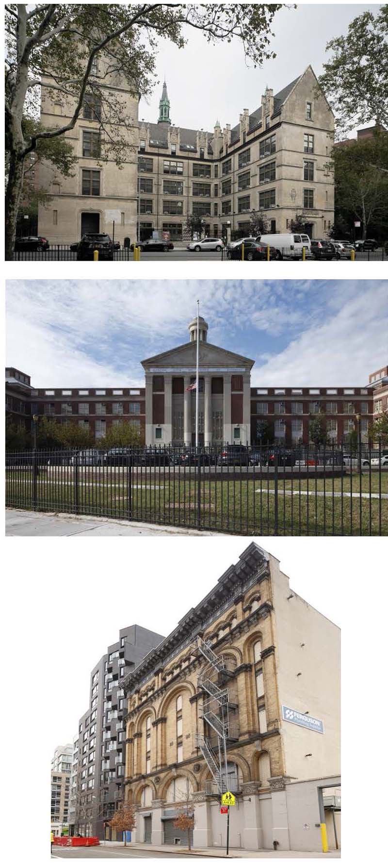 Public School 109, the Richard Webber Harlem Packing House, the Benjamin Franklin High School