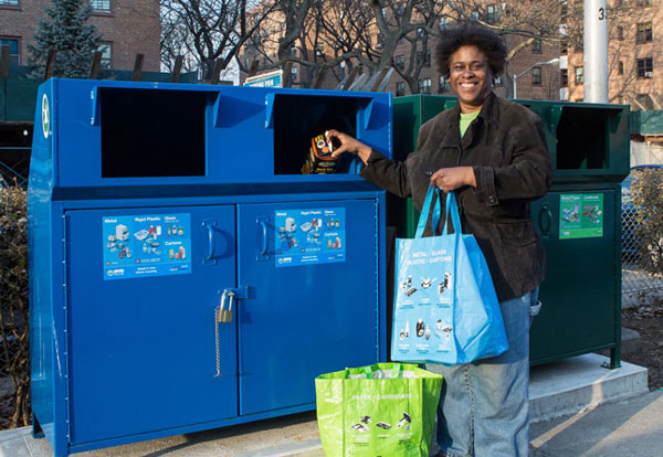 NYCHA installs 1,500 recycling bins in less than 2 years