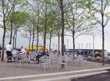 Waterfront public access area at IKEA. Red Hook, Brooklyn 