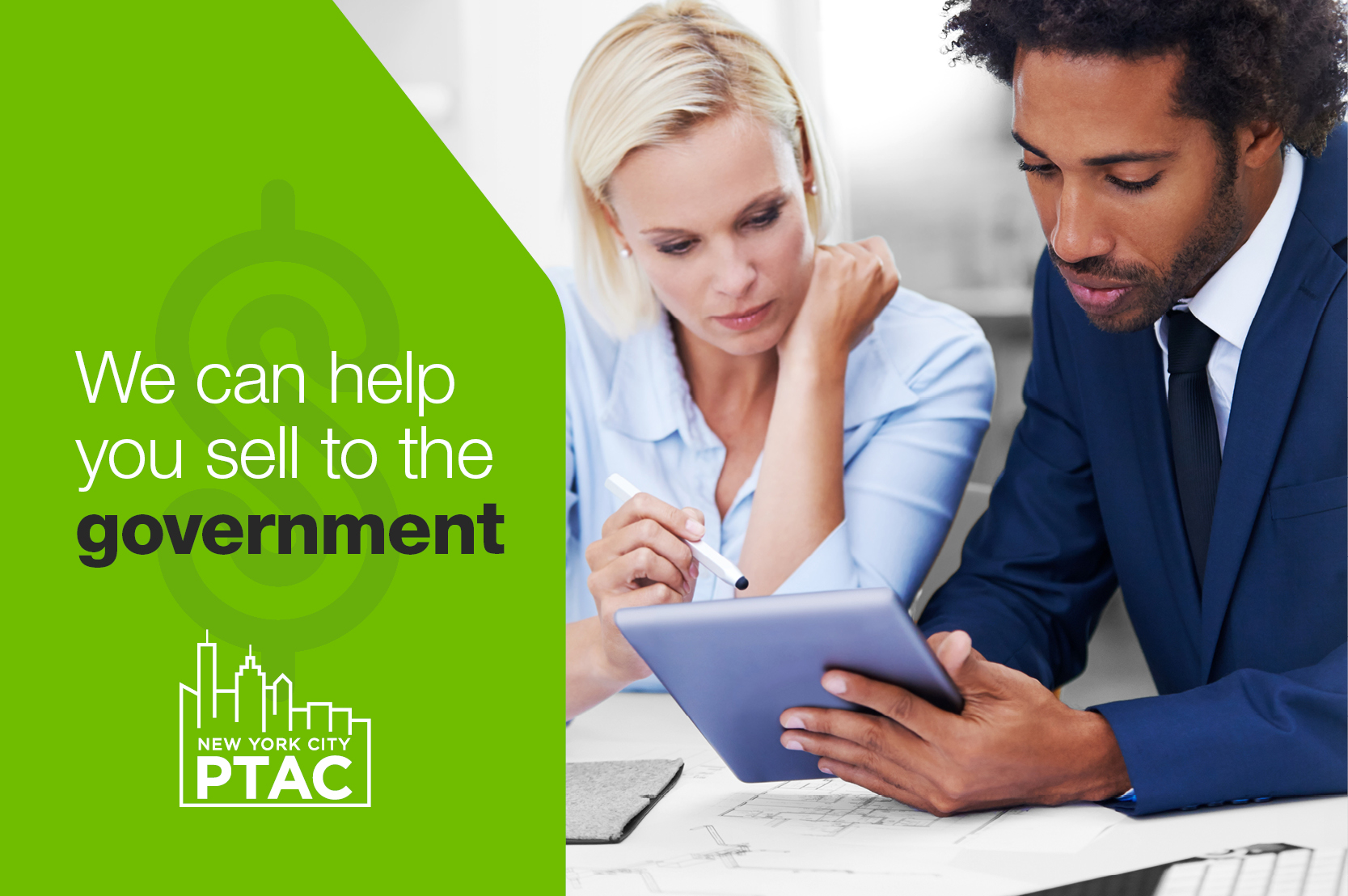 We can help you sell to the government.