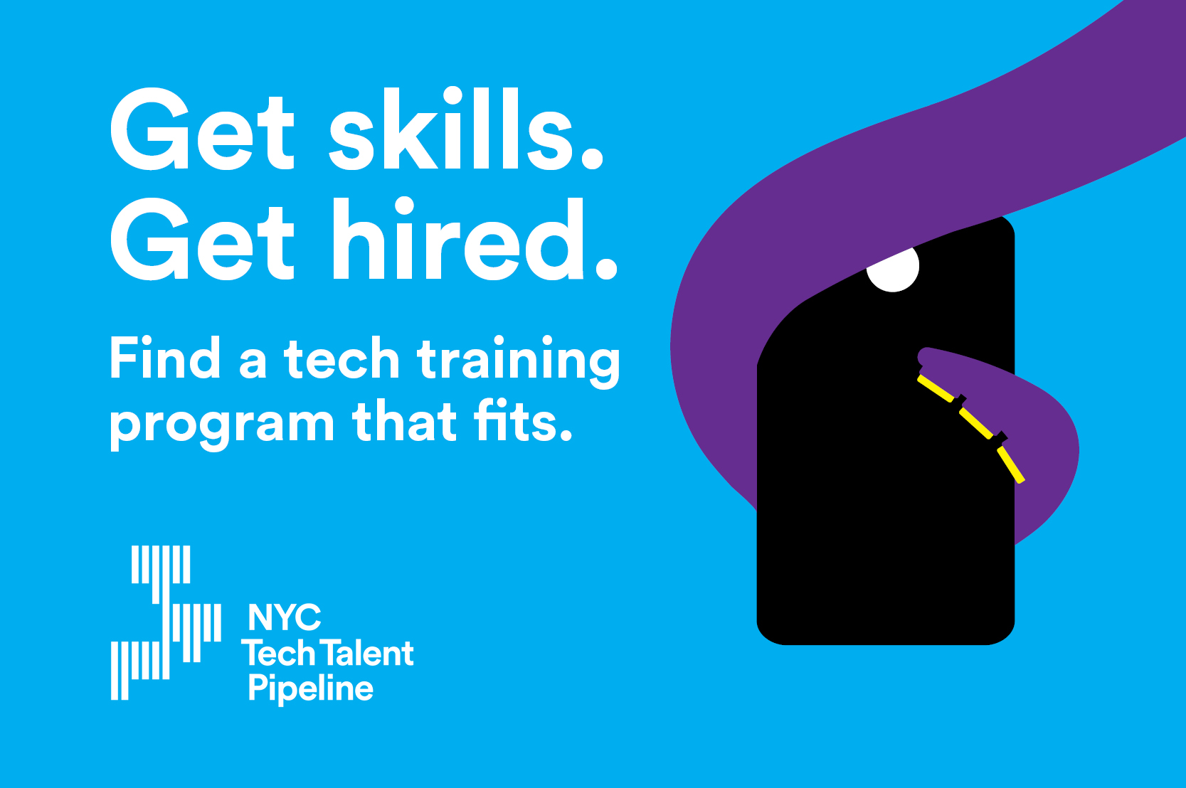Get skills. Get hired. Find a tech training program that fits.