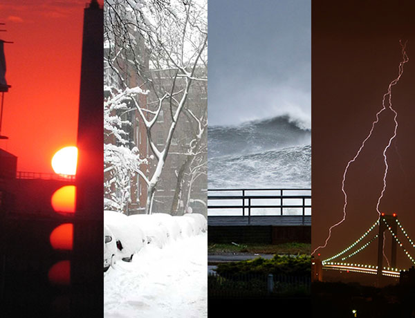 Four seasons of severe weather in NYC.
                                           