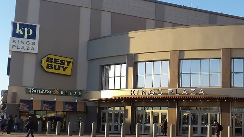 Outside view of Kings Plaza Shopping Center
                                           