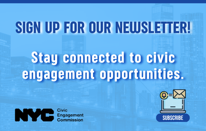 Civic Engagement Commission Newsletter Sign up
                                           