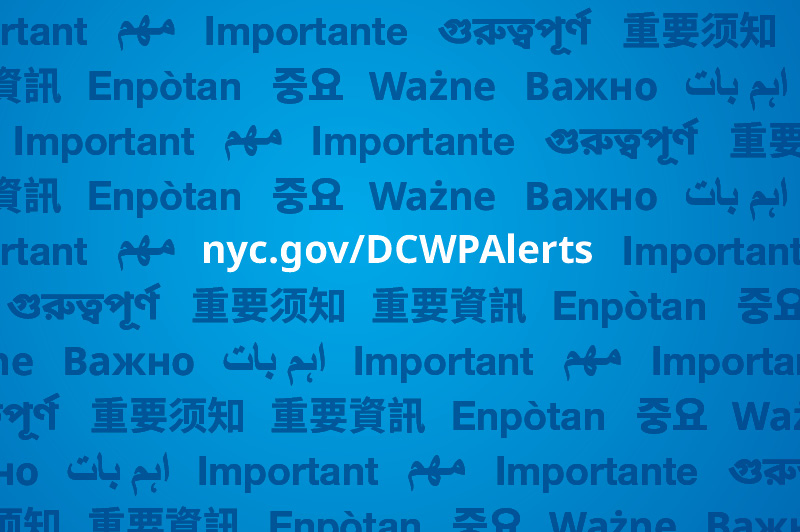 Visit nyc.gov/DCWPAlerts webpage
                                           