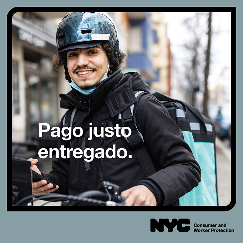 Spanish version of Delivery Worker campaign ad