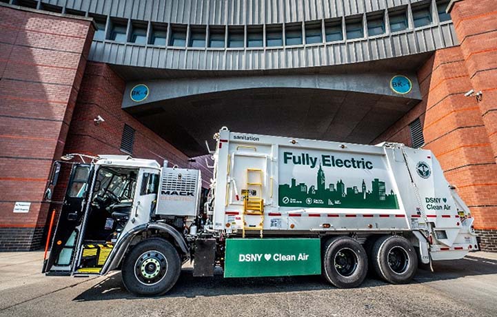 DSNY's Fully Electric Refuse Collection Truck
                                           