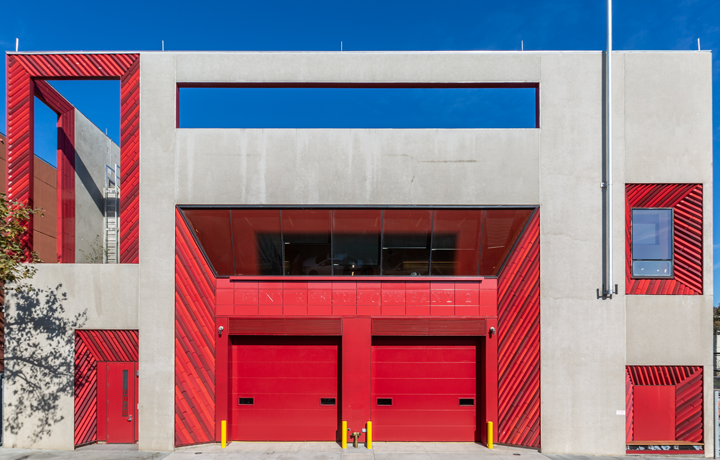 Front facade if Fire Rescue 2 Station in Brooklyn
                                           