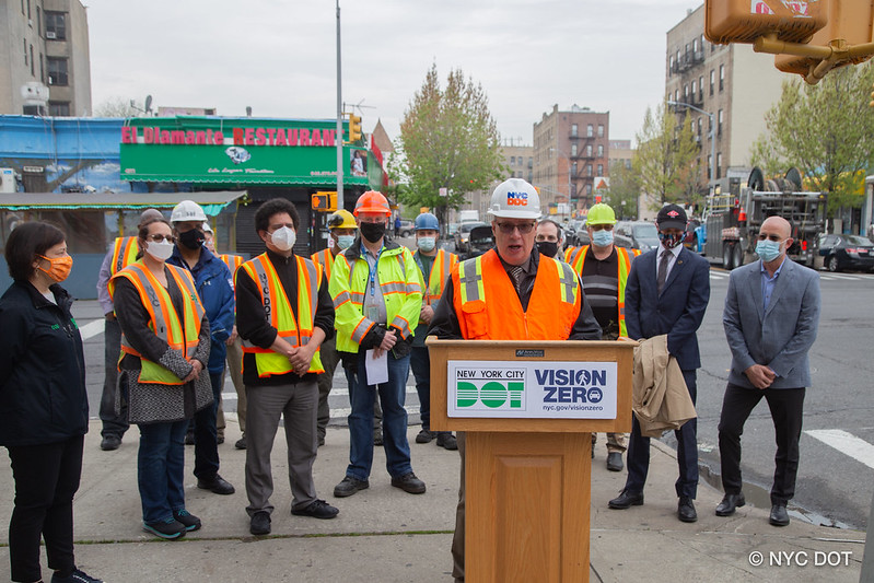 DDC Associate Commissioner for Infrastructure Luis Sanchez urges New Yorkers to protect workers by  driving with care near work zones