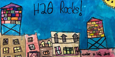 Previous winner of the Water Resources Art & Poetry Contest, H2O Rocks!