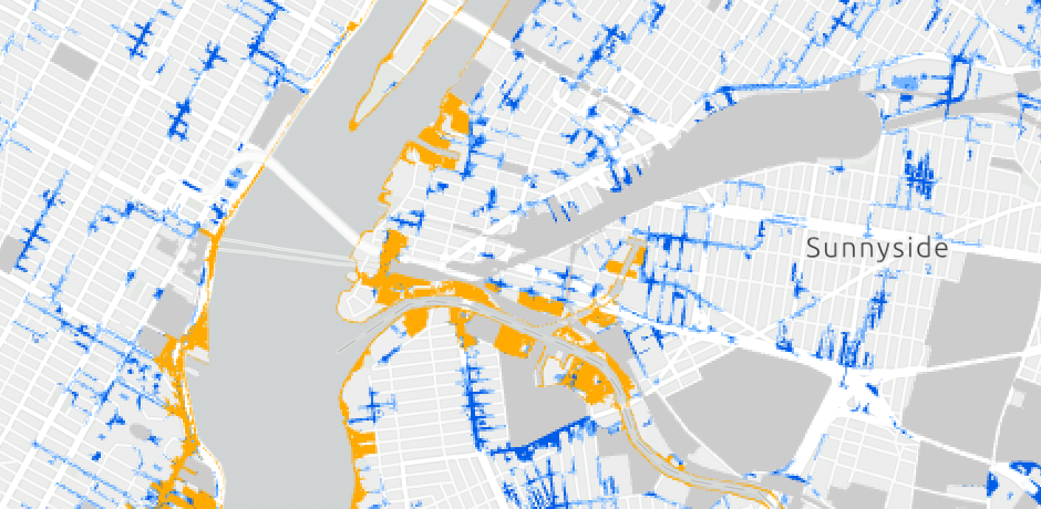 NYC Stormwater Floodmap screenshot