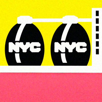 Illustration of digester eggs with NYC logo