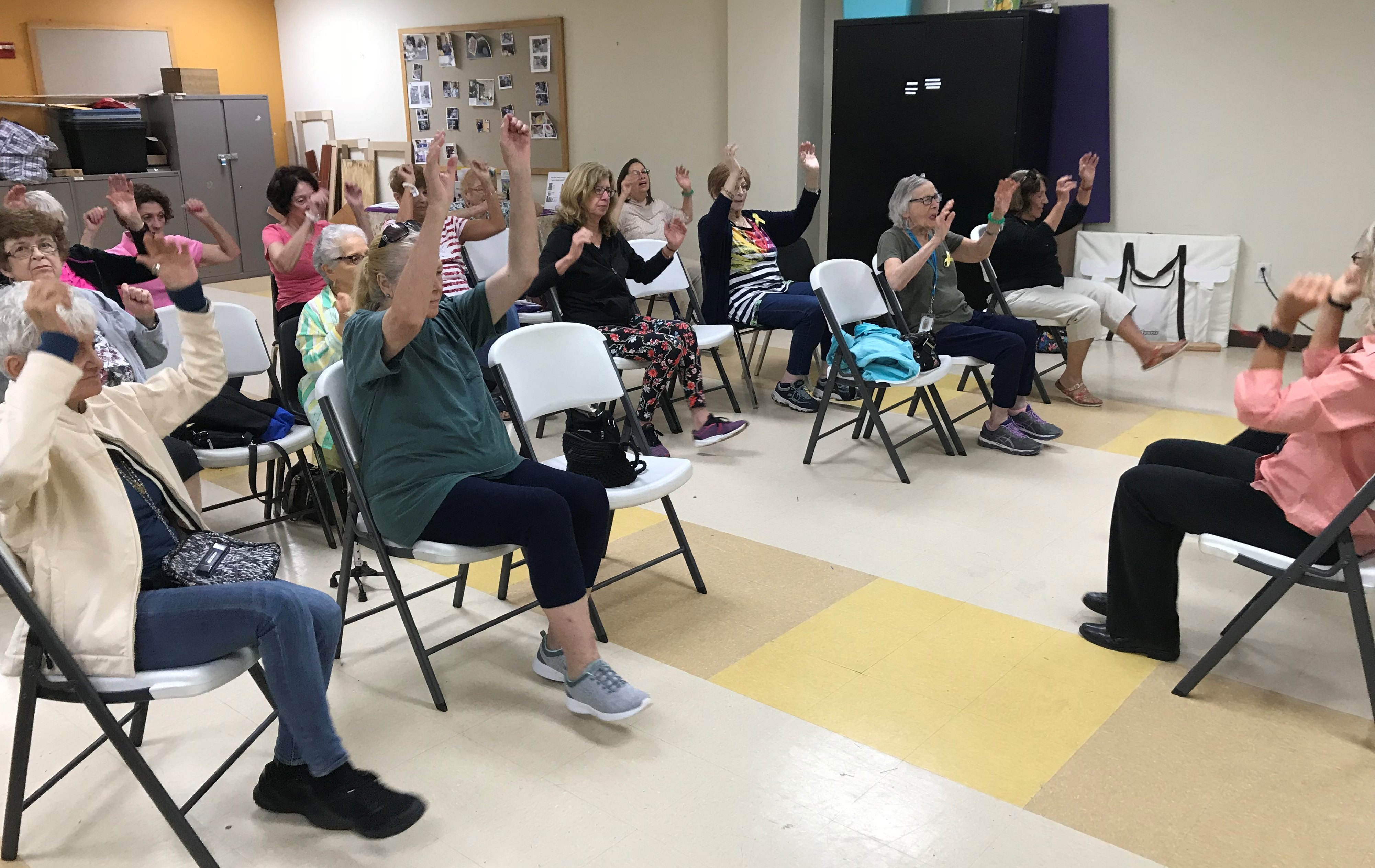 Older adults participated in the evidence-based falls prevention class