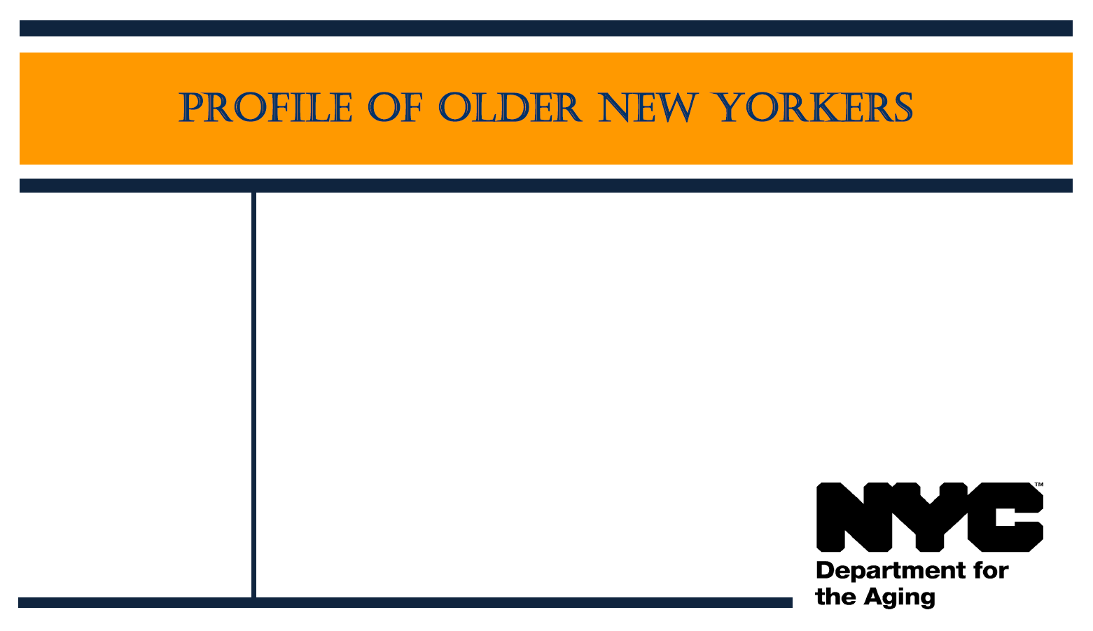 Report Cover of Profile of Older New Yorkers