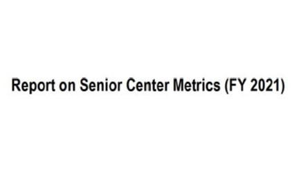 Report Cover of Report on Senior Center Metrics (2020)