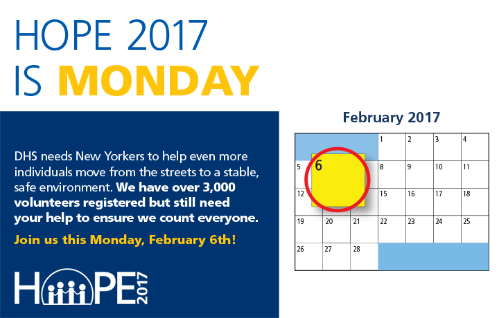 HOPE 2017 is Monday, February 6