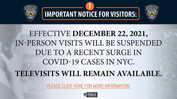 Notice to Visitors
                                           