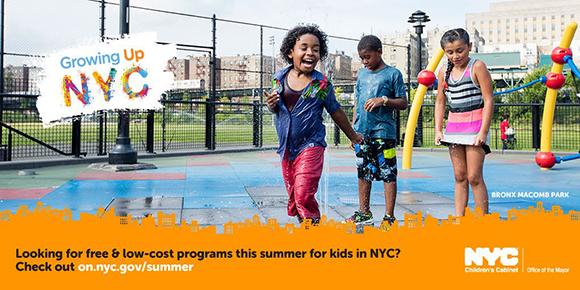 Growing up NYC Summer Fun Header. 