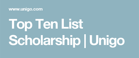 Top Ten scholarship banner