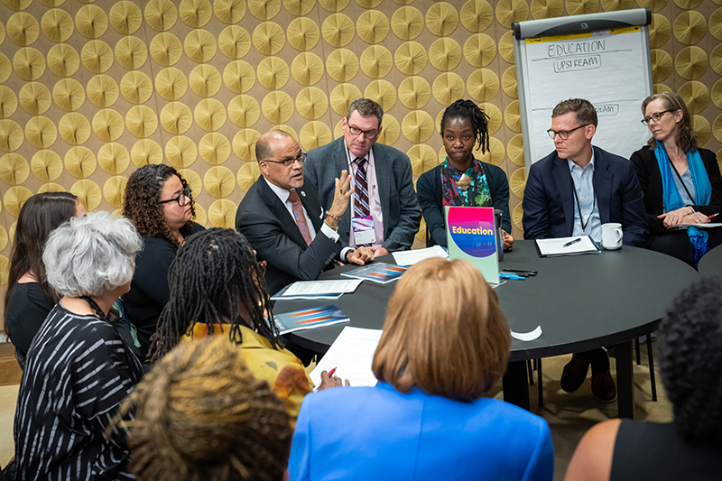 NYC Department of Education Chancellor David C. Banks providing insight in the Education work group session at the 2022 NYC Equity Summit.