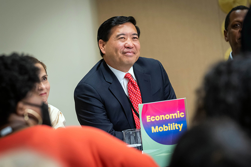 Commissioner Kevin D. Kim of NYC Small Business Services participating in the Economic Mobility group work session at the 2022 NYC Equity Summit.
