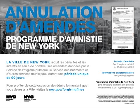 Forgiving Fines: The NYC Amnesty Program (French)