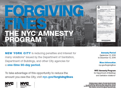 Forgiving Fines: The NYC Amnesty Program