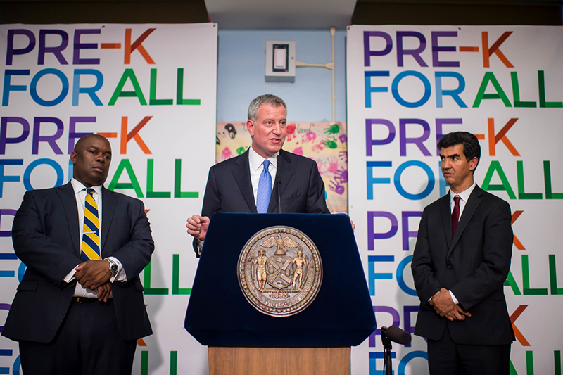 Mayor de Blasio Announces Record-Breaking 70,000 Families Will Be Offered Pre-K Seats This Week