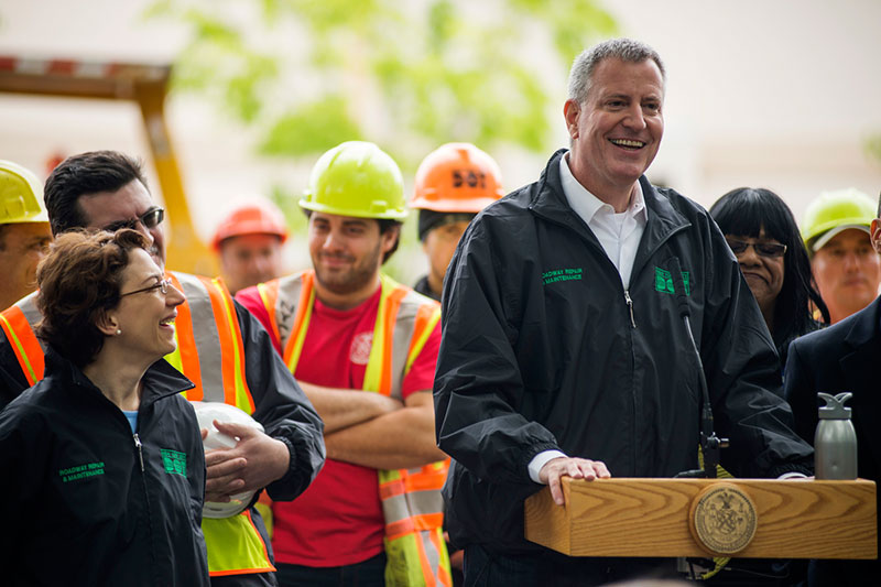Mayor de Blasio's Executive Budget Investing $242 Million More in Maintaining NYC Roadways