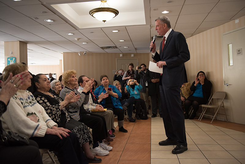 Mayor de Blasio Shows Missed Opportunity to Help Seniors Pay Their Rent