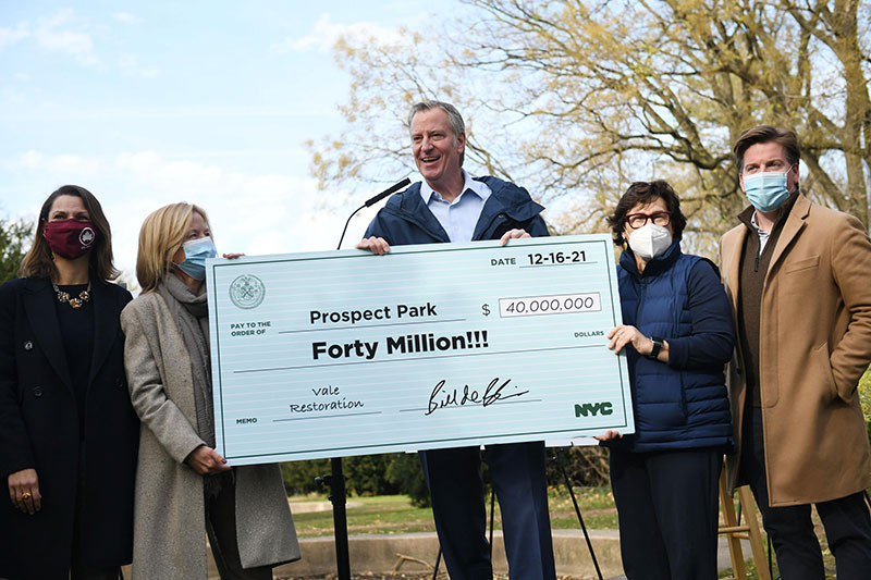 Mayor de Blasio Announces Historic $40 Million to Restore the Vale in Prospect Park