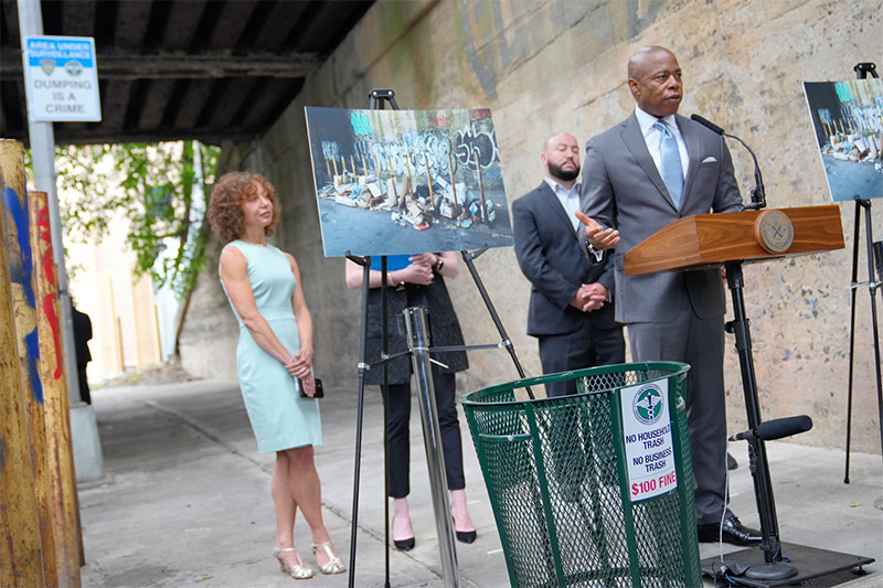 Mayor Adams, DSNY Commissioner Tisch Celebrate Major new Investments in Cleanliness