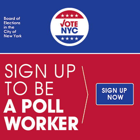 Logo for Apply Now to Be a Poll Worker
