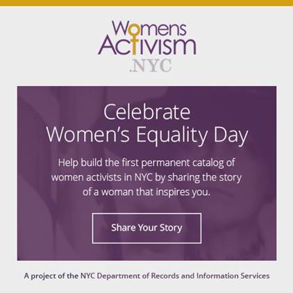 Logo for Celebrate Women's Equality Day
