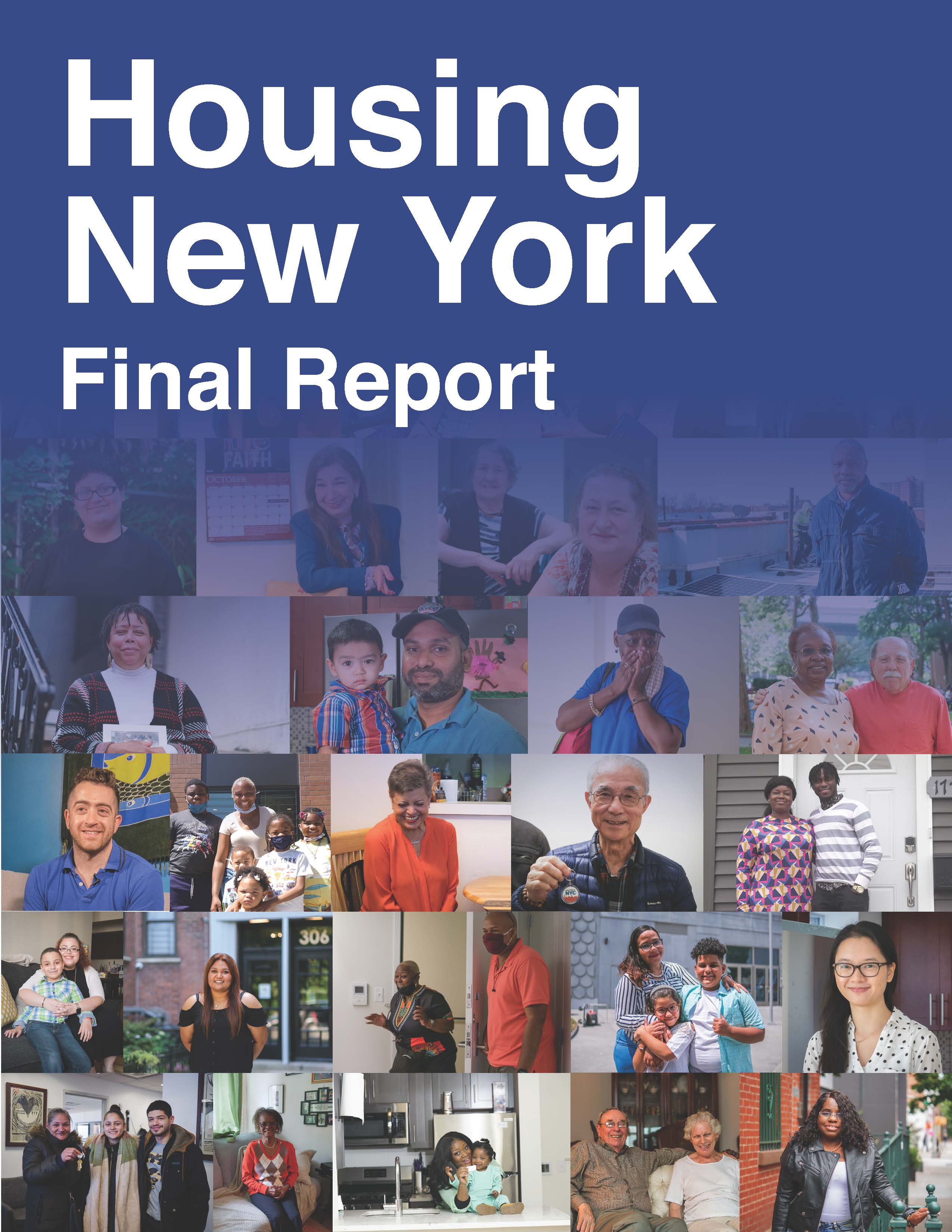 cover of the Housing New York Final Report