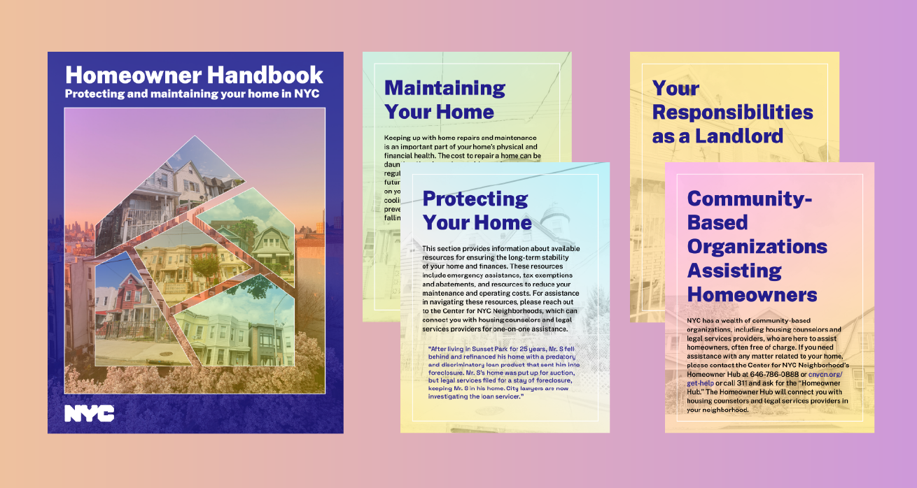 The cover of the Homeowner Handbook. 