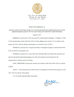 Executive Order No. 6 of 2014 Report cover
