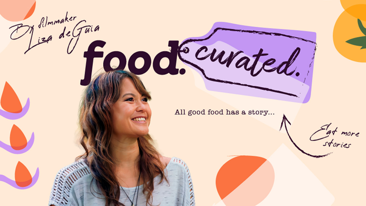 Photo of Liza de Guia next to Food Curated logo image