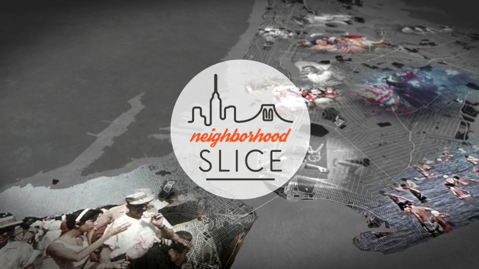 Image of NYC with Neighborhood Slice logo