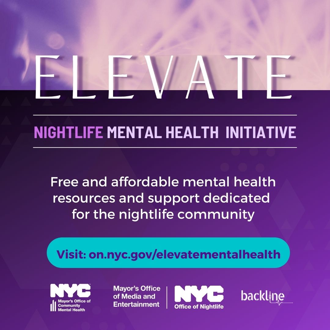 Elevate: Nightlife Mental Health Initiative text