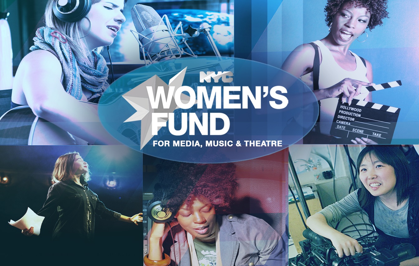 NYC Women's fund graphic with people performing