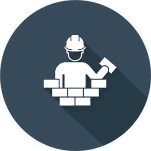Icon of a construction worker working