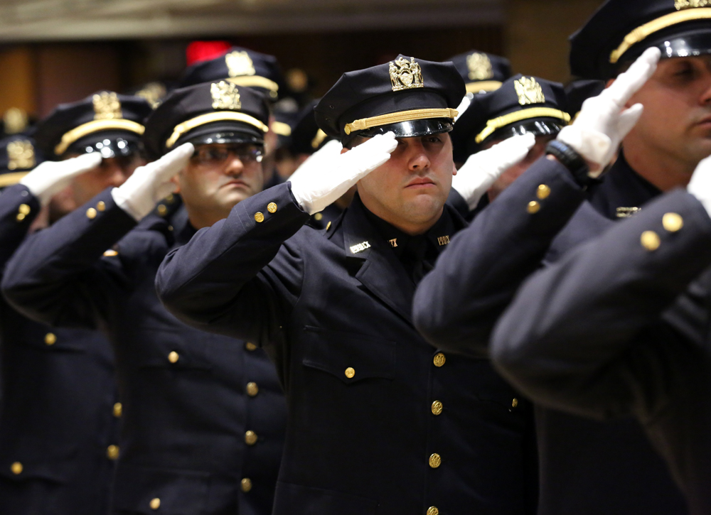 NYPD Commissioner Bratton promotes officers and civilians