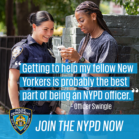 NYPD Recruitment Instagram link image