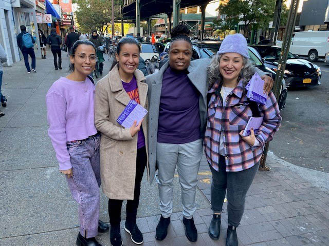 Outreach Team with City Council Member Tiffany Cabán in Council District 22, Astoria, Queens. 